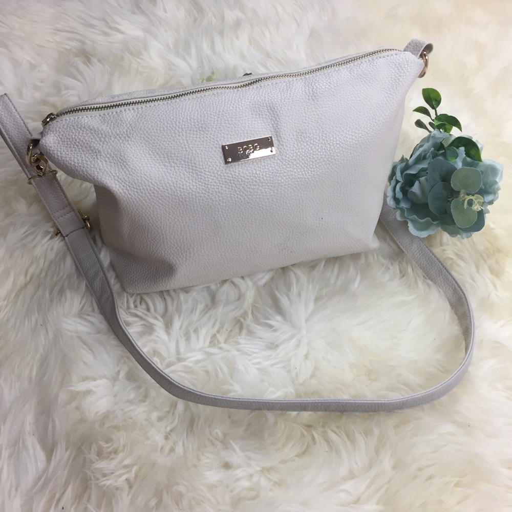 BCBG Cream White Crossbody Bag Purse Y2K